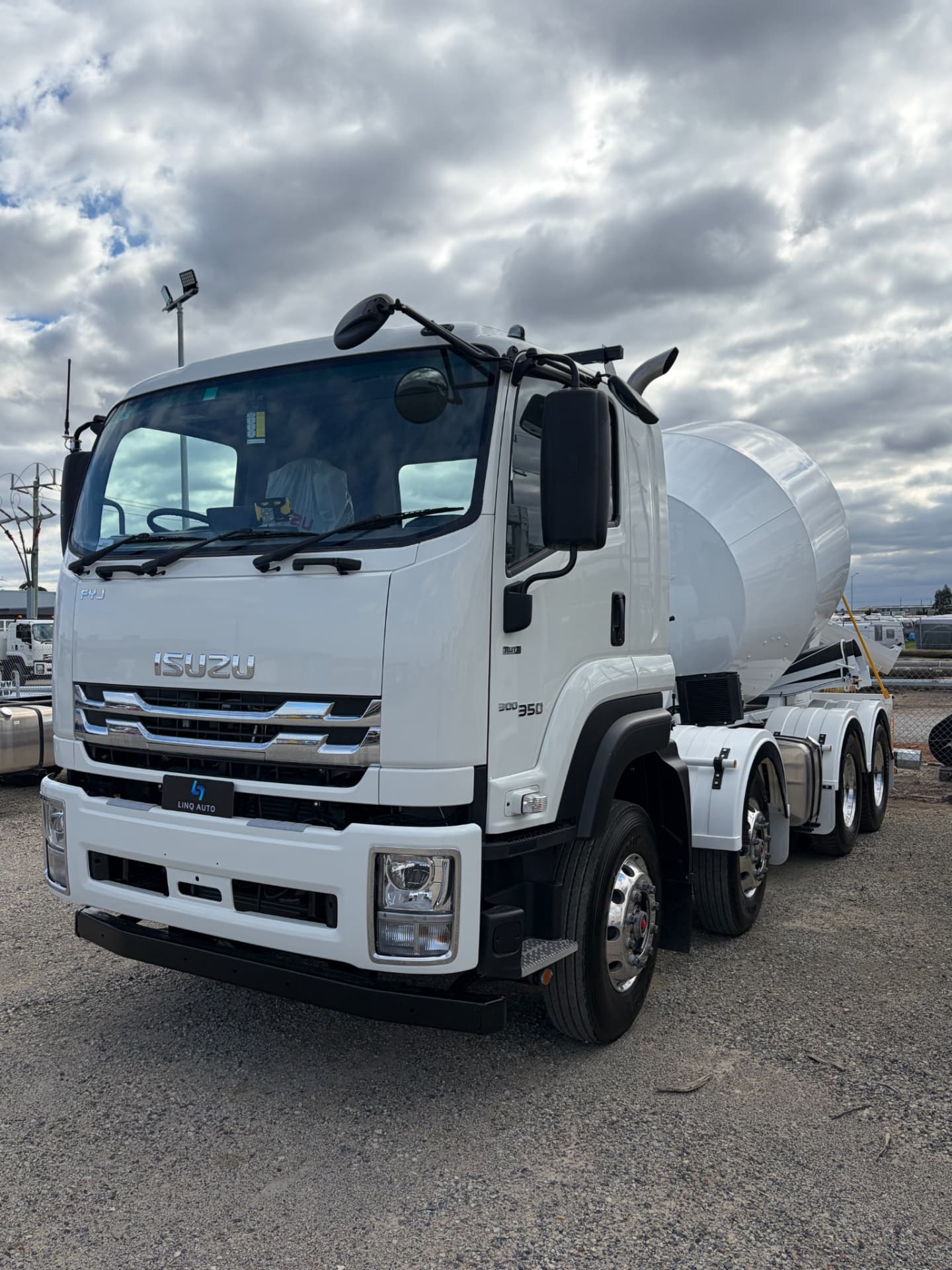 Isuzu FYJ 8x4 concrete agitator delivered